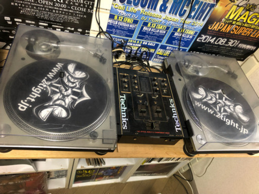 【値下げ】Technicsターンテーブル2個＋ミキサーセット