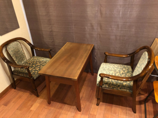 イス　オールドカリモク　二脚