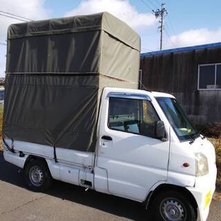 軽トラック　幌　ハイゼットS200P　背高幌　伸縮できます車検通せる高さまでダウン！　室内210～215ｃｍくらいの画像