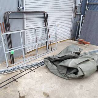 軽トラック　幌　ハイゼットS200P　背高幌　伸縮できます車検通せる高さまでダウン！　室内210～215ｃｍくらいの画像