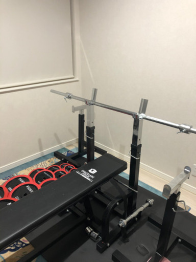 ☆ベンチプレス&ダンベル2本&補助両サイド☆