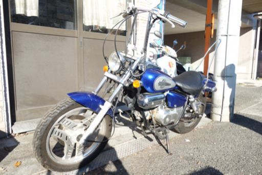ホンダ　マグナ50 カスタム　配送可能　支払いは現金or振り込みも可能　青系 ホンダ マグナ50 カスタム 原付 50cc マニュアル (BOBTAIL) 西武柳沢の