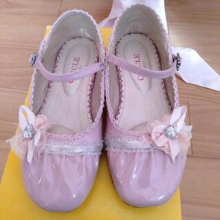 140㎝  キッズ フォーマルドレス ピンク
靴セットの画像