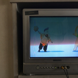 ブラウン管テレビ　たぶん14型　あげます。