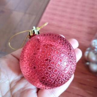 クリスマスツリー　オーナメント（レッド）の画像