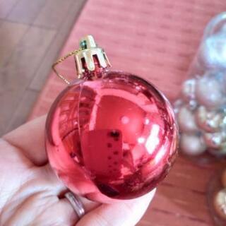 クリスマスツリー　オーナメント（レッド）の画像