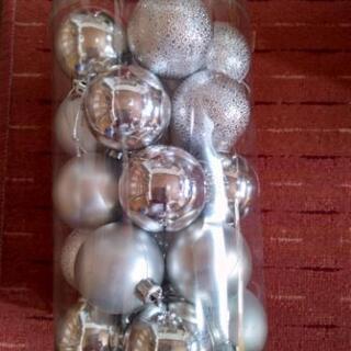 クリスマスツリー　オーナメント（シルバー）の画像