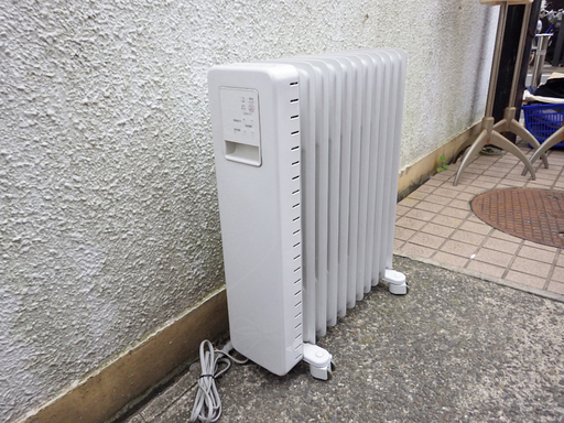 値下げ！！ 無印良品 MUJI オイルラジエーターヒーター MU-11E2T 1500W シンプルデザイン 暖房