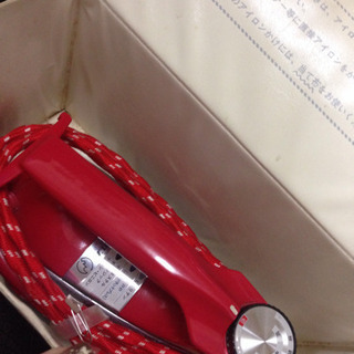 ナショナル レトロ アイロン 赤 美品の画像