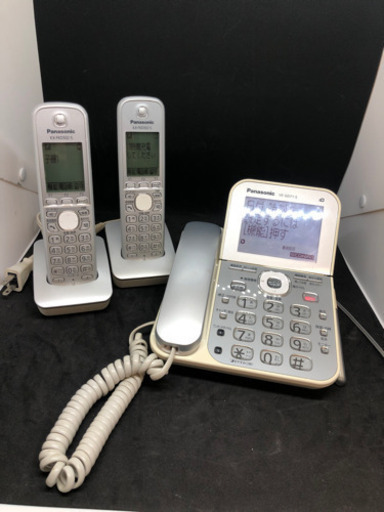 Panasonic パナソニック電話機　子機2個付き　VE-GD71-S