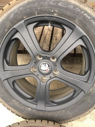 お取引中 17インチ スタッドレス アルミ付き 4本セット ピレリー 215/55R17 マットブラック