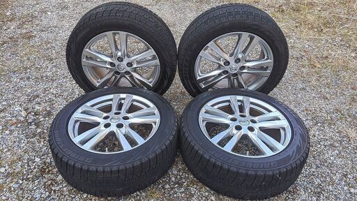 【完売】日産純正アルミホイール｜18インチ｜エルグランド｜18x7.5JJ+55 PCD114.3｜5穴｜4本｜中古