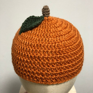 フルーツのどんぐり帽子＊ハンドメイド＊みかん