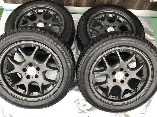 スタッドレスタイヤ　ブラバスタイプ18インチアルミ　ドイツ製　５穴　ミシュランX-ICE　245/50R/18