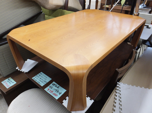 ローテーブル 天童木工 tendo 幅121cm ナチュラル 曲木 ペイペイ対応 札幌市西区西野