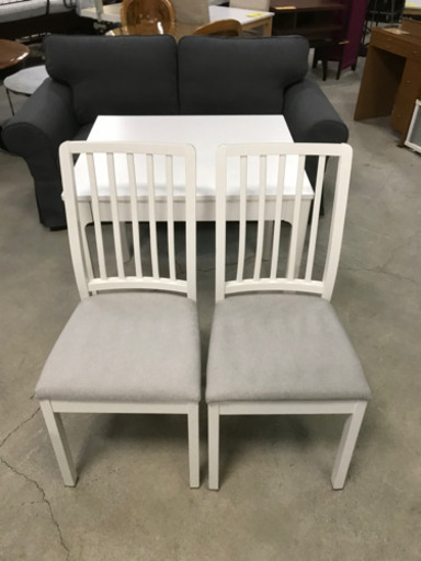 IKEA イケア ダイニングテーブルセット エーケダーレン 伸縮式 イス×2脚