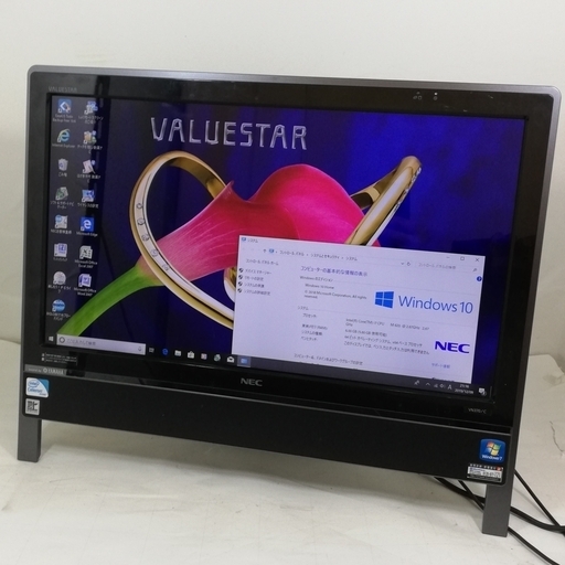 NEC VALUESTAR 20型モニタ一体型パソコン中古 VN370/C Office2007付 Core i7-620M/メモリ6GB/新品SSD256GB/Windows10