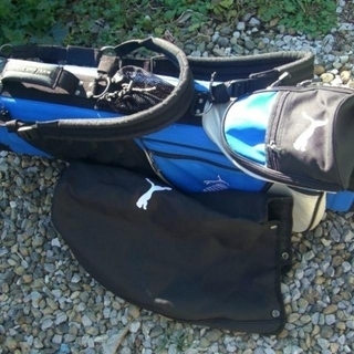 ★取引完了★PUMA　スタンド式キャディバッグ&ヘッドカバー（美品）の画像