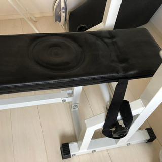 ベンチプレス　ベンチ　バーベル(ダンベル)重さ30キロ付き　シャ...