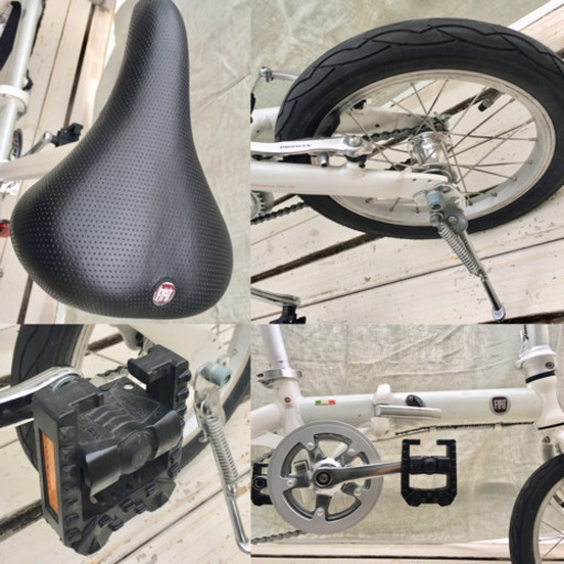 フィアット FIAT FDB140 アルミ ミニベロ 折りたたみ自転車 シングルスピード 14inch