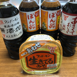 食品『ぽん酢、醤油、味噌　5点セット』未開封の画像
