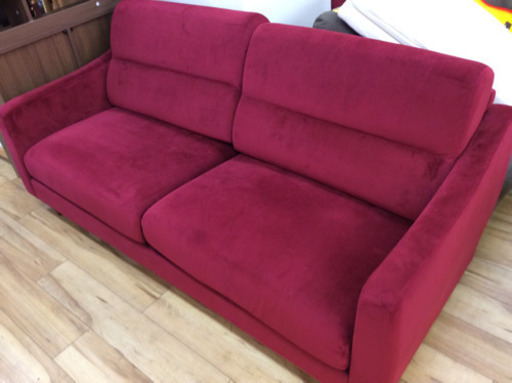 AK▽12月末まで限定‼︎持ち帰りだったら20%オフ★ピンクの3人がけソファー