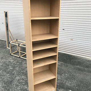 背の高いカラーボックス 組み立て済み 中古