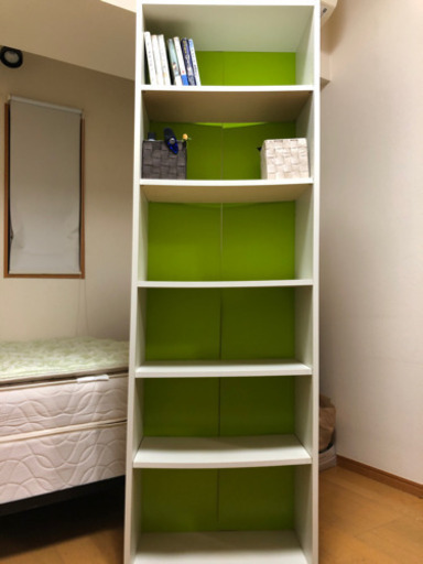 早い者勝ち！！白い本棚　used