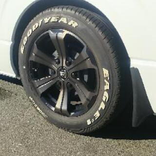 美品！17インチホイール！バリ山４本セット！ハイエースなど