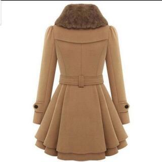 【冬物セール】新品未使用。レディースウールコートの画像