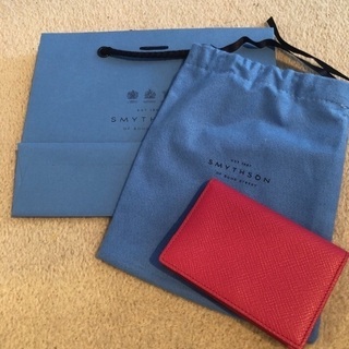 【新品】SMYTHSON パナマ カードケース ピンク 名刺入れ