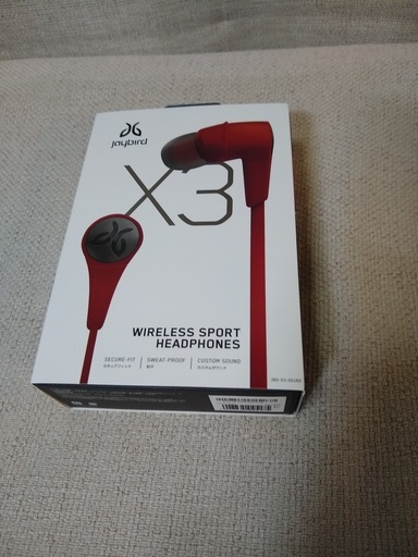Jaybird X3 ワイヤレスイヤホン Bluetooth/防水・防汗対応 スポーツ対応 レッド