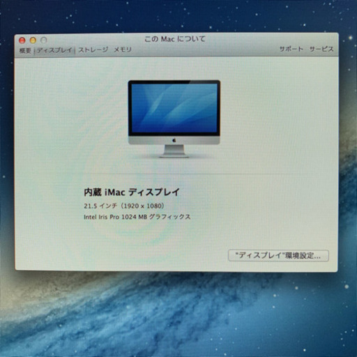 イラストレーター&フォトショップCS5/6可!! Apple iMac2013 21.5inch【管理番号LM6BTF8】
