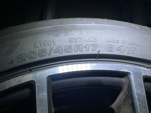 値下げしました‼️日産ノートnismos純正17インチ×4本(タイヤ付)