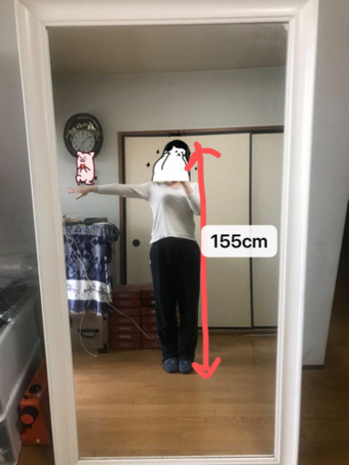 お洒落　全身鏡　ダンス用　アンティーク 風