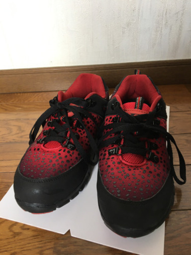 安全靴  ＊レッド  ＊24.0cm  ＊美品