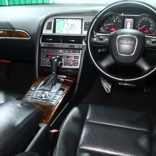 【車検２年付】  アウディ A6 純正ナビ/黒革シート/ETC☆自社ローン・オートローン全国対応の画像