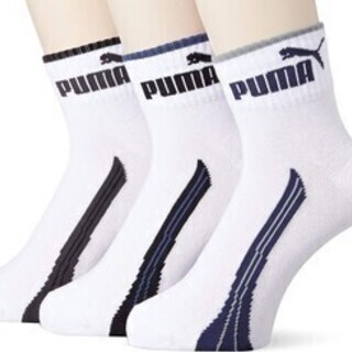 PUMA　メンズ　3足組パイルソックス　超お買い得品 《未使用 新品》