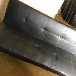 お譲りします。2人掛けレザーソファーの画像