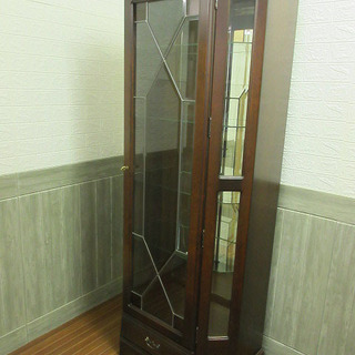 【在庫処分セール】stp-0032　アトランタ　ショーケース　照明付　鍵付き 　飾り棚　チェスト　ガラスケース　キュリオケース　楢材　栗材　収納家具　リビング　ATLANTA　IDF太田長 stp-0032 アトランタ ショーケース ATLANTA IDF太田長 ショー