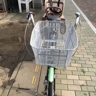 丸石子供乗せ自転車 オ一トライト、3段ギアフロント超大型かご新品