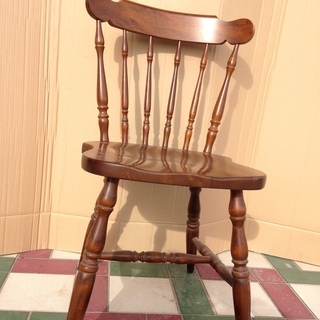 ■Z377■キツツキマーク 飛騨産業 ダイニングテーブル用椅子 チェアの画像