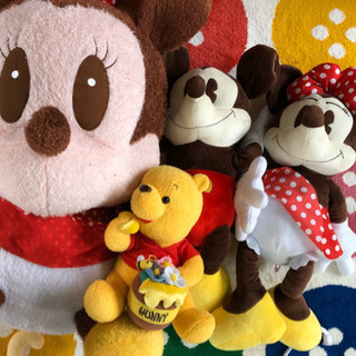 ミッキーミニー　プーさん　ぬいぐるみ  4体