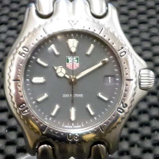 本物 TAG HEUER タグホイヤー S99.213M 3針 セルシリーズ デイト クオーツ メンズ 腕時計 電池切れ 動作確認済み