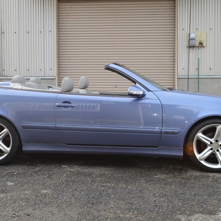 【オープンカー 希少色】メルセデス ベンツ CLK320 クォーツブルー　希少カラー　カブリオレの画像