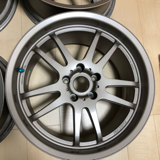 【美品 希少】 DIREZZA RZF 四本 通し 18インチ 9.5j +33 超軽量 鍛造ホイール 8.6kg 日本製 GT-Rグリップ タイムアタック CE28TE37