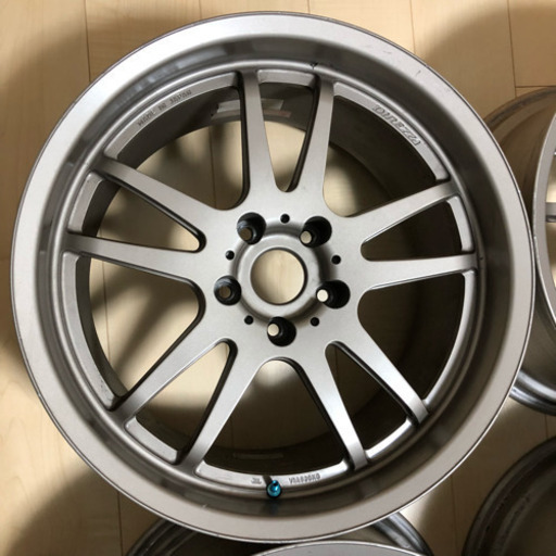 【美品 希少】 DIREZZA RZF 四本 通し 18インチ 9.5j +33 超軽量 鍛造ホイール 8.6kg 日本製 GT-Rグリップ タイムアタック CE28TE37