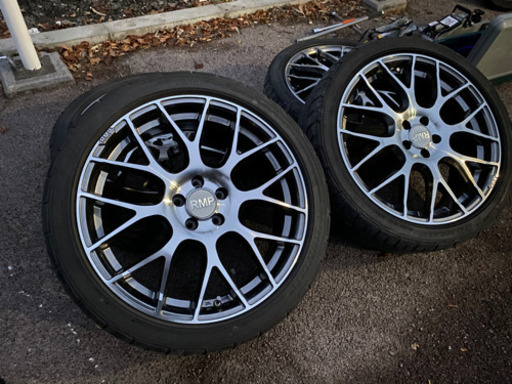 アルミホイール4本　18インチ　タイヤ付き