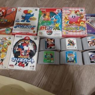 任天堂64本体とカセットセットの画像