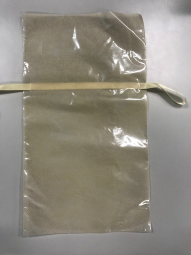 【値下げしました！】リボン付きプレゼント小袋（クリア+不織布平袋）